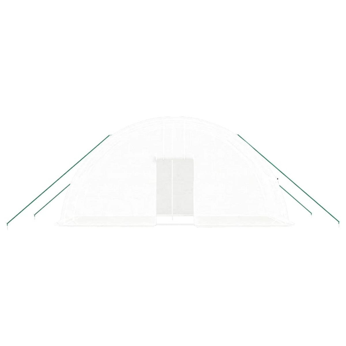 vidaXL Θερμοκήπιο με Ατσάλινο Πλαίσιο Λευκό 12 μ² 6 x 2 x 2,85 μ.