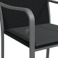 vidaXL Καρέκλες Κήπου 2 τεμ. Μαύρο 56x59x84 εκ Συνθ. Ρατάν & Μαξιλάρια