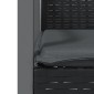 vidaXL Καρέκλες Κήπου 2 τεμ. Μαύρο 56,5x57x83 εκ Συνθ. Ρατάν&Μαξιλάρια