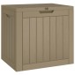 vidaXL Μπαούλο Αποθήκευσης Κήπου Αν. Καφέ 55,5x43x53 εκ Πολυπροπυλένιο