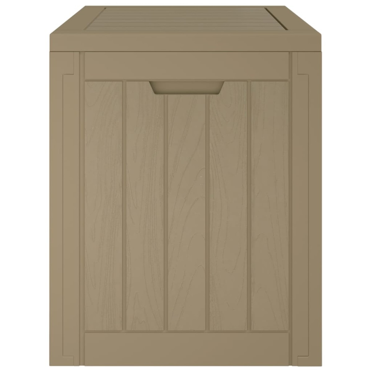 vidaXL Μπαούλο Αποθήκευσης Κήπου Αν. Καφέ 55,5x43x53 εκ Πολυπροπυλένιο