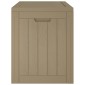 vidaXL Μπαούλο Αποθήκευσης Κήπου Αν. Καφέ 55,5x43x53 εκ Πολυπροπυλένιο