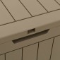 vidaXL Μπαούλο Αποθήκευσης Κήπου Αν. Καφέ 55,5x43x53 εκ Πολυπροπυλένιο