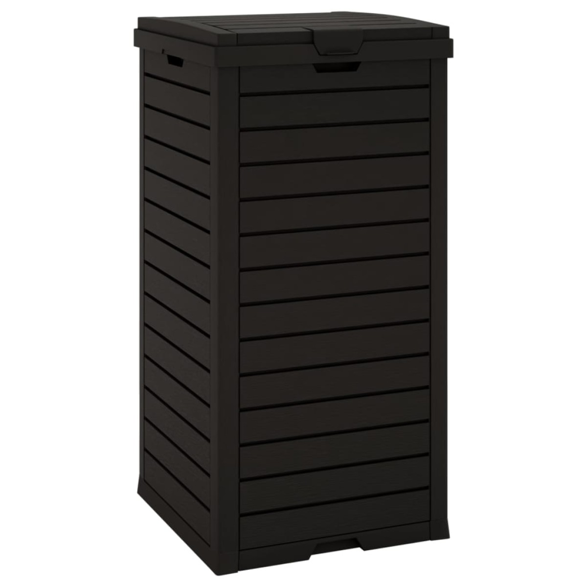 vidaXL Κάδος Απορριμμάτων Εξ. Χώρου Μαύρος 41x41x86 εκ. Πολυπροπυλένιο