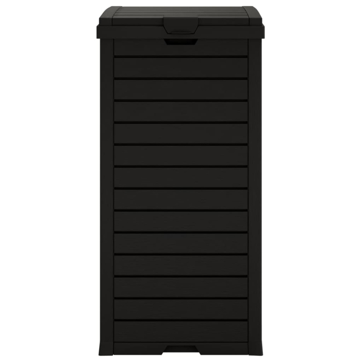 vidaXL Κάδος Απορριμμάτων Εξ. Χώρου Μαύρος 41x41x86 εκ. Πολυπροπυλένιο