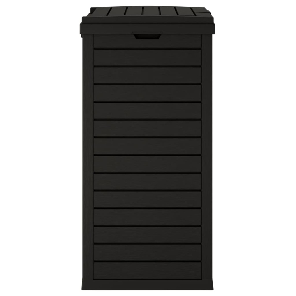 vidaXL Κάδος Απορριμμάτων Εξ. Χώρου Μαύρος 41x41x86 εκ. Πολυπροπυλένιο