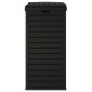 vidaXL Κάδος Απορριμμάτων Εξ. Χώρου Μαύρος 41x41x86 εκ. Πολυπροπυλένιο