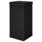 vidaXL Κάδος Απορριμμάτων Εξ. Χώρου Μαύρος 41x41x86 εκ. Πολυπροπυλένιο