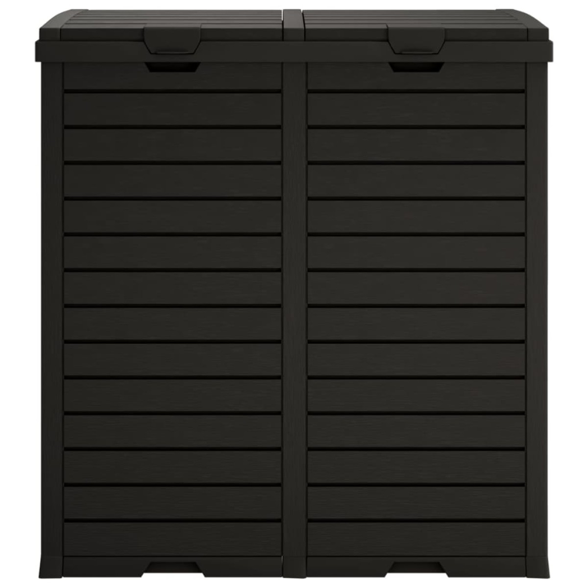 vidaXL Εξωτερικός Κάδος Απορριμμάτων Μαύρος 78x41x86 εκ Πολυπροπυλένιο