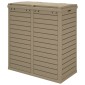 vidaXL Κάδος Απορριμμάτων Εξ. Χώρου Αν. Καφέ 78x41x86 εκ. Πολυπρ/λένιο