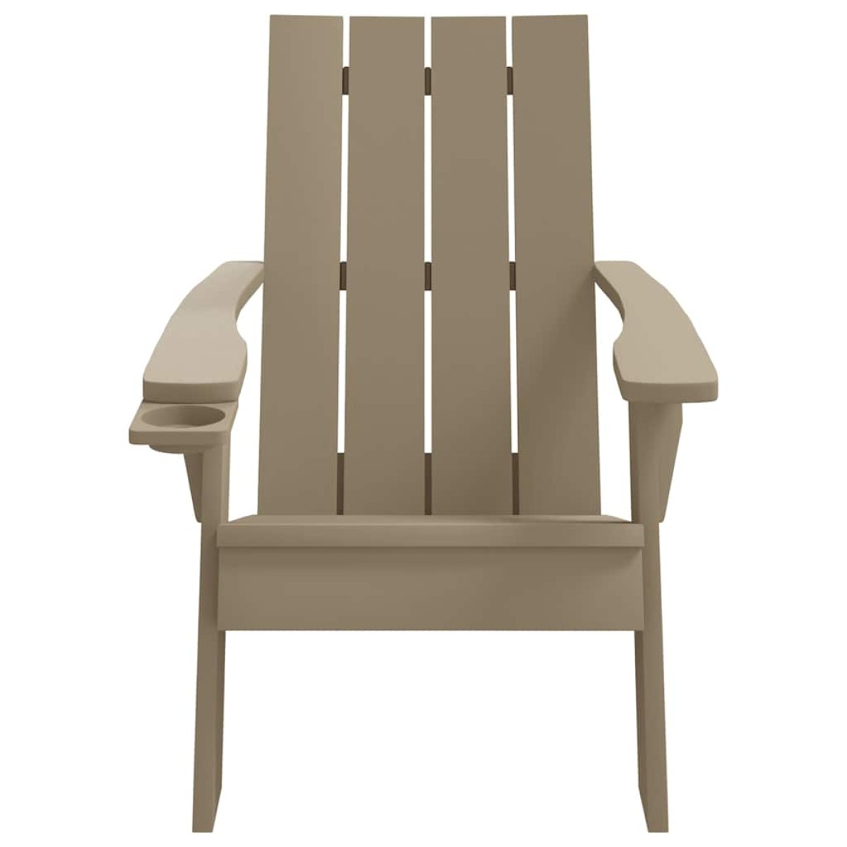vidaXL Καρέκλα Κήπου Adirondack Αν. Καφέ 75x88,5x89,5 εκ. Πολυπρ/λένιο