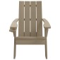 vidaXL Καρέκλα Κήπου Adirondack Αν. Καφέ 75x88,5x89,5 εκ. Πολυπρ/λένιο