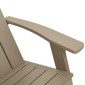 vidaXL Καρέκλα Κήπου Adirondack Αν. Καφέ 75x88,5x89,5 εκ. Πολυπρ/λένιο