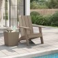 vidaXL Καρέκλα Κήπου Adirondack Αν. Καφέ 75x88,5x89,5 εκ. Πολυπρ/λένιο