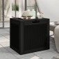 vidaXL Μπαούλο Αποθήκευσης Κήπου Μαύρο 55,5x43x53 εκ. Πολυπροπυλένιο