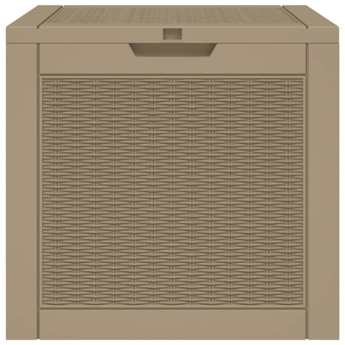 vidaXL Μπαούλο Αποθήκευσης Κήπου Αν. Καφέ 55,5x43x53 εκ Πολυπροπυλένιο