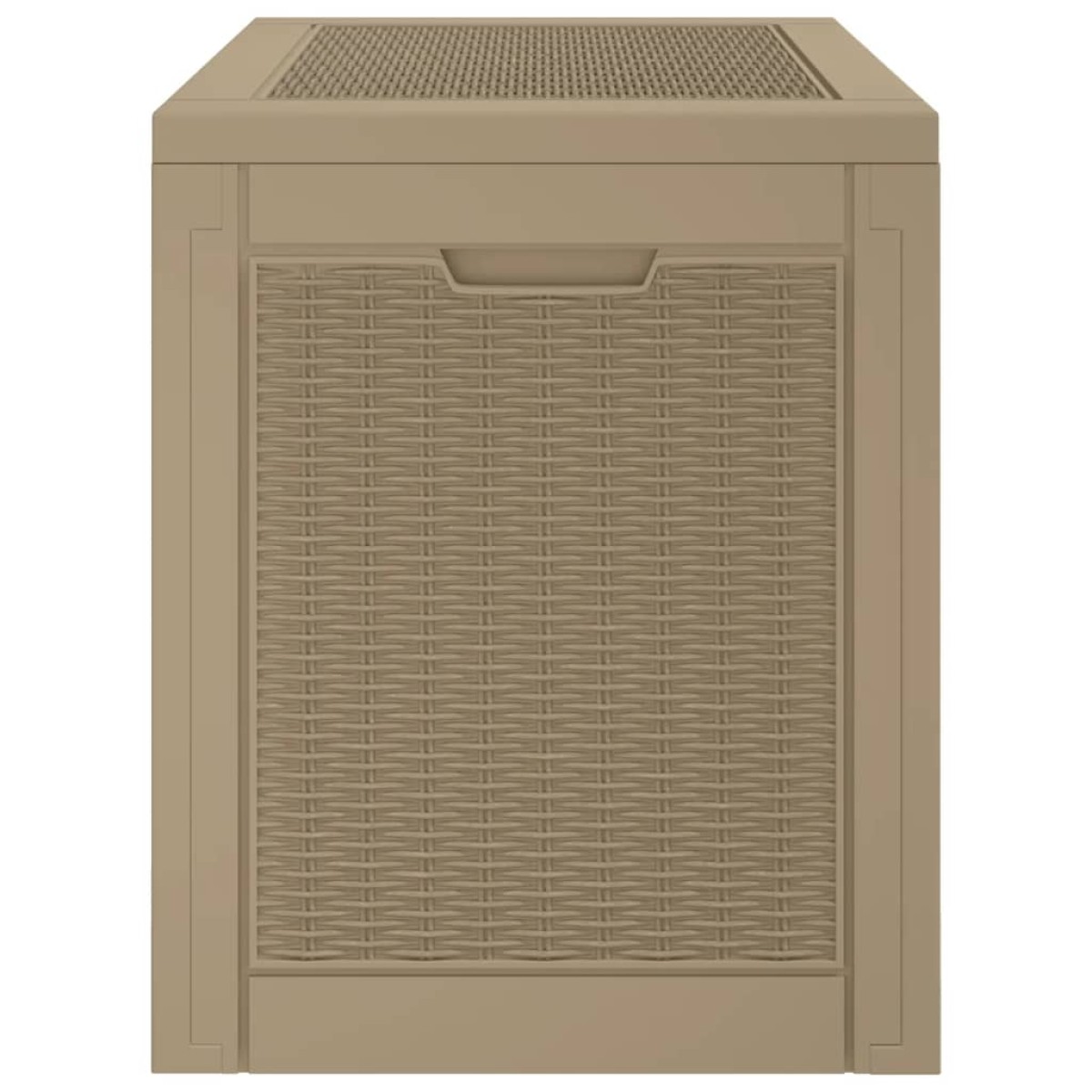 vidaXL Μπαούλο Αποθήκευσης Κήπου Αν. Καφέ 55,5x43x53 εκ Πολυπροπυλένιο