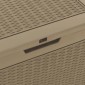 vidaXL Μπαούλο Αποθήκευσης Κήπου Αν. Καφέ 55,5x43x53 εκ Πολυπροπυλένιο