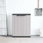 vidaXL Ντουλάπι Αποθ. Εξ. Χώρου Γκρι/Μαύρο 65x37x85 εκ. Πολυπροπυλένιο