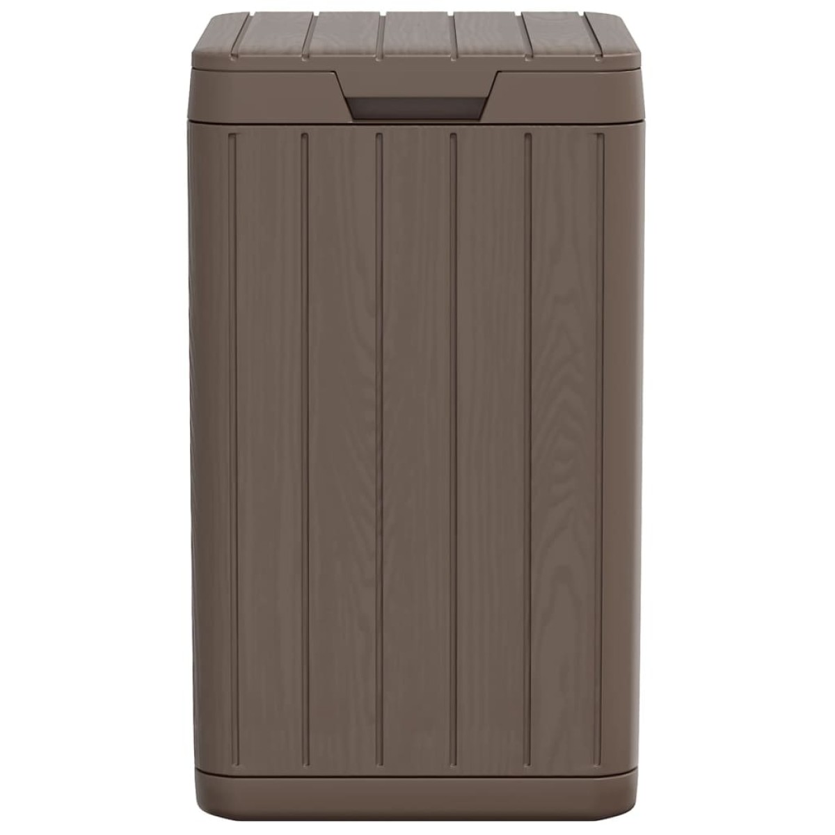vidaXL Κάδος Απορριμμάτων Εξωτερ. Χώρου Καφέ 38x38x65 εκ. Πολυπρ/λένιο