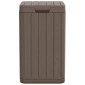 vidaXL Κάδος Απορριμμάτων Εξωτερ. Χώρου Καφέ 38x38x65 εκ. Πολυπρ/λένιο