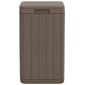 vidaXL Κάδος Απορριμμάτων Εξωτερ. Χώρου Καφέ 38x38x65 εκ. Πολυπρ/λένιο