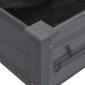 vidaXL Γλάστρα με Επένδυση Γκρι 118x59x76 εκ. από Μασίφ Ξύλο Ελάτης