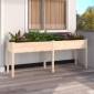 vidaXL Γλάστρα με Επένδυση 203 x 53 x 76 εκ. από Μασίφ Ξύλο Ελάτης