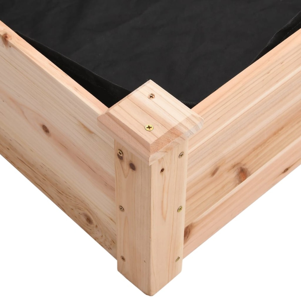 vidaXL Ζαρντινιέρα Υπερυψ. με Επένδυση 120x45x25 εκ. Μασίφ Ξύλο Ελάτης