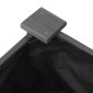 vidaXL Ζαρντινιέρα Υπερυψ. με Επένδυση Γκρι 120x60x25 εκ. Μασίφ Ελάτη