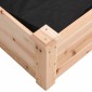 vidaXL Ζαρντινιέρα Υπερυψ. με Επένδυση 120x120x25εκ. Μασίφ Ξύλο Ελάτης