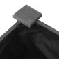 vidaXL Ζαρντινιέρα Υπερυψ. με Επένδυση Γκρι 120x120x25 εκ. Μασίφ Ελάτη