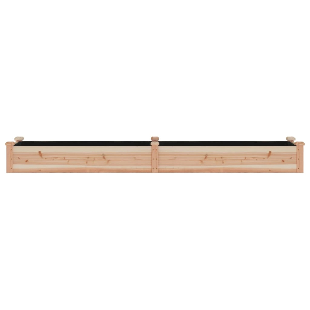 vidaXL Ζαρντινιέρα Υπερυψ. με Επένδυση 240x45x25 εκ. Μασίφ Ξύλο Ελάτης