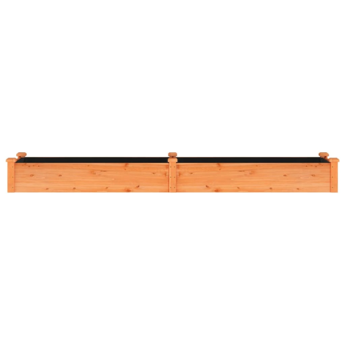 vidaXL Ζαρντινιέρα Υπερυψ. με Επένδυση Καφέ 240x45x25 εκ. Μασίφ Ελάτη