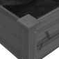 vidaXL Ζαρντινιέρα Υπερυψ. με Επένδυση Γκρι 240x45x25 εκ. Μασίφ Ελάτη
