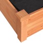 vidaXL Ζαρντινιέρα Υπερυψ. με Επένδυση Καφέ 240x120x25 εκ. Μασίφ Ελάτη