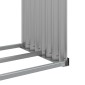 vidaXL Ξυλοθήκη Αν. Γκρι 120 x 45 x 210 εκ. από Γαλβανισμένο Ατσάλι