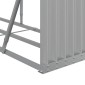 vidaXL Ξυλοθήκη Αν. Γκρι 234 x 45 x 100 εκ. από Γαλβανισμένο Ατσάλι