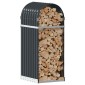 vidaXL Ξυλοθήκη Ανθρακί 40 x 45 x 100 εκ. από Γαλβανισμένο Ατσάλι