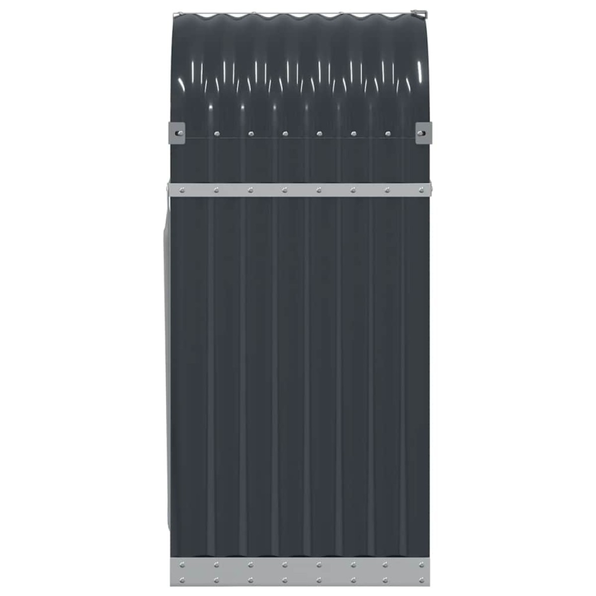 vidaXL Ξυλοθήκη Ανθρακί 40 x 45 x 100 εκ. από Γαλβανισμένο Ατσάλι