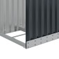 vidaXL Ξυλοθήκη Ανθρακί 40 x 45 x 100 εκ. από Γαλβανισμένο Ατσάλι