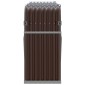 vidaXL Ξυλοθήκη Καφέ 180x45x100 εκ. από Γαλβανισμένο Ατσάλι