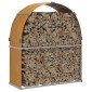 vidaXL Ξυλοθήκη Αν. Καφέ 120 x 45 x 140 εκ. από Γαλβανισμένο Ατσάλι