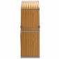 vidaXL Ξυλοθήκη Αν. Καφέ 120 x 45 x 140 εκ. από Γαλβανισμένο Ατσάλι