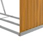 vidaXL Ξυλοθήκη Αν. Καφέ 120 x 45 x 140 εκ. από Γαλβανισμένο Ατσάλι