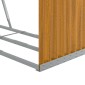 vidaXL Ξυλοθήκη Αν. Καφέ 120x45x210 εκ. από Γαλβανισμένο Ατσάλι