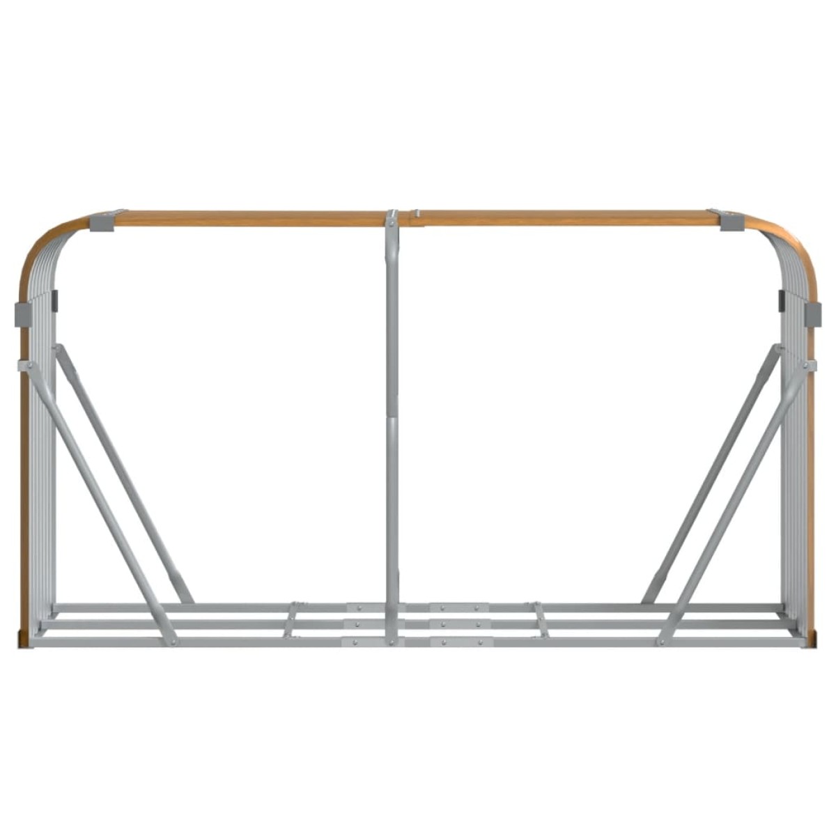 vidaXL Ξυλοθήκη Αν. Καφέ 180x45x100 εκ. από Γαλβανισμένο Ατσάλι