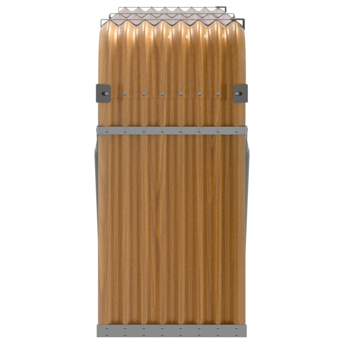 vidaXL Ξυλοθήκη Αν. Καφέ 180x45x100 εκ. από Γαλβανισμένο Ατσάλι
