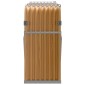 vidaXL Ξυλοθήκη Αν. Καφέ 180x45x100 εκ. από Γαλβανισμένο Ατσάλι