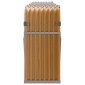 vidaXL Ξυλοθήκη Αν. Καφέ 300x45x100 εκ. από Γαλβανισμένο Ατσάλι